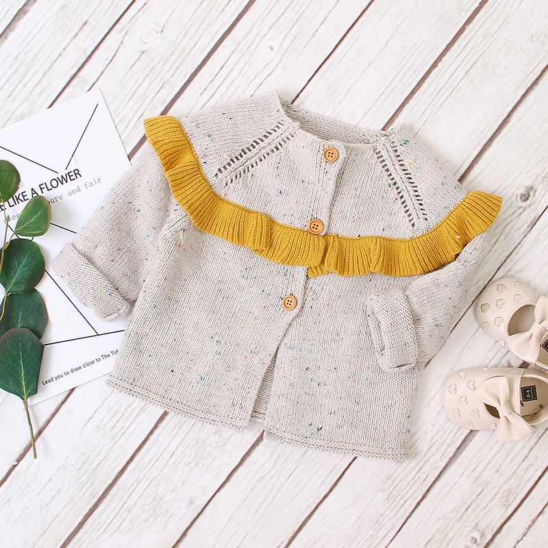 Knitted Flounced Coat